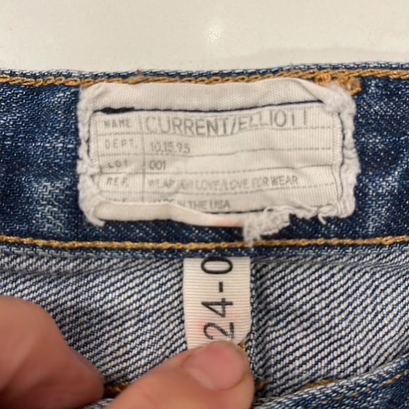 VGUC Current Elliott The Boyfriend Super Loved 5 pocket blue denim jeans - Picture 8 of 9